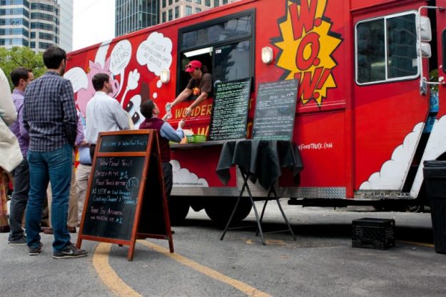 Food Truckers! food truck serving customers