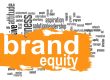 Brand Equity Word Cloud With Orange Banner