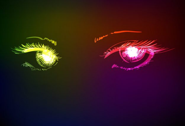 Neon Attracts Looks neon eyeballs