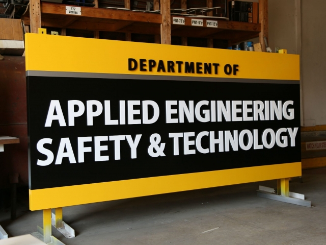 Millersville University applied engineering school sign