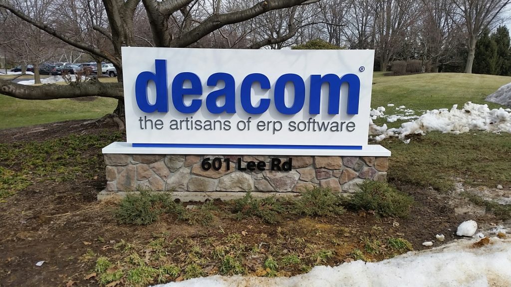 Deacom sign by Bartush Signs