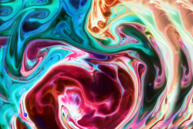 Color Association Abstract colors, backgrounds and textures. Food Coloring in milk. Food coloring in milk creating bright colorful abstract backgrounds. Colorful chemical experiment.