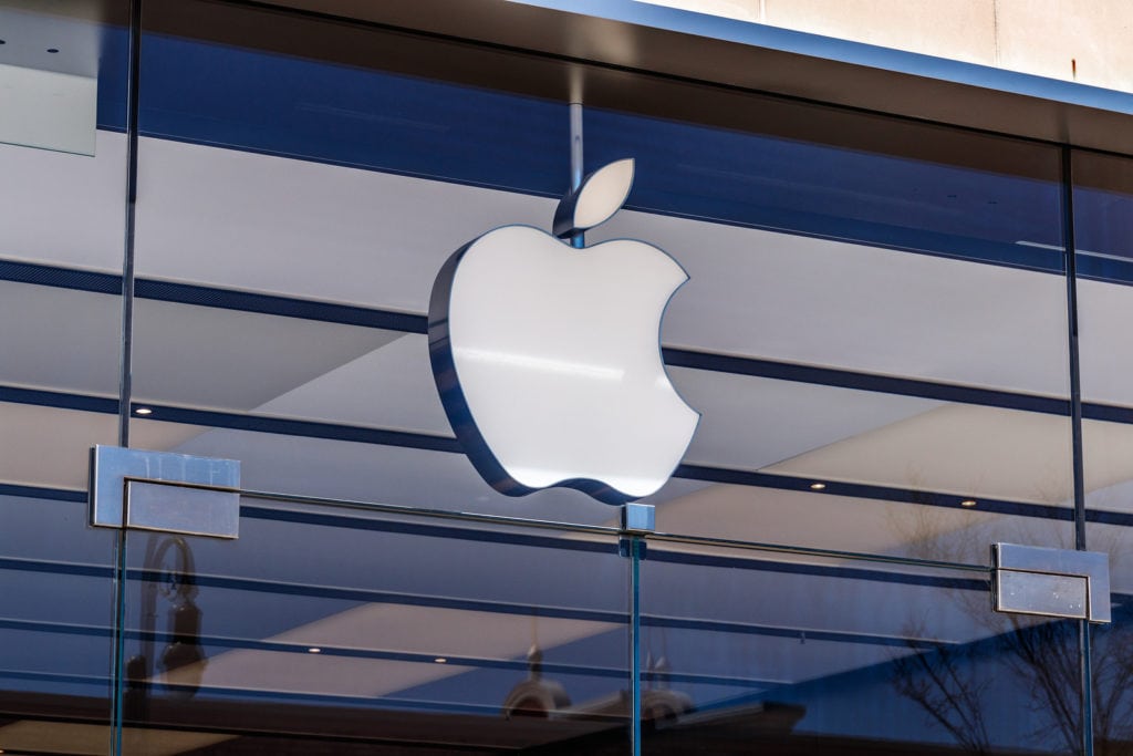 Dayton - Circa April 2018: Apple Store Retail Mall Location. App