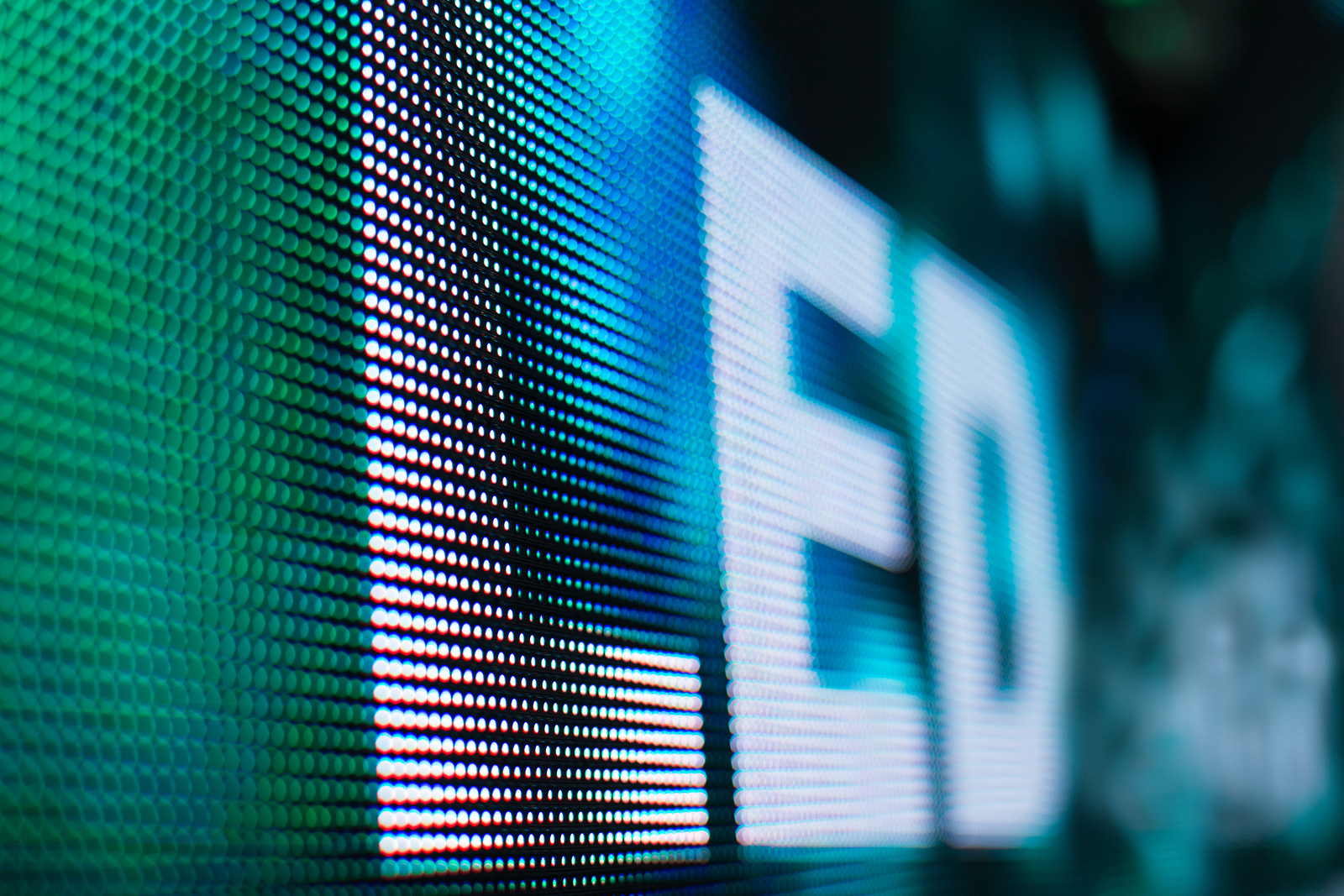 Bright Colored Led Smd Screen. Led Sign – Close-up Texture Abstr Bright Colored Led Smd Screen. Led Sign - Close-up Texture Abstr