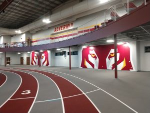 alvernia track signage